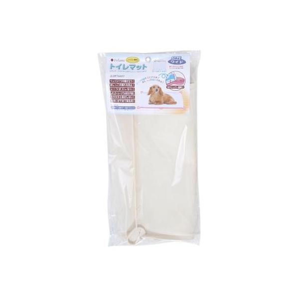 アース・ペット 4975023667935 Pefami トイレマット04 ワイド アイボリー