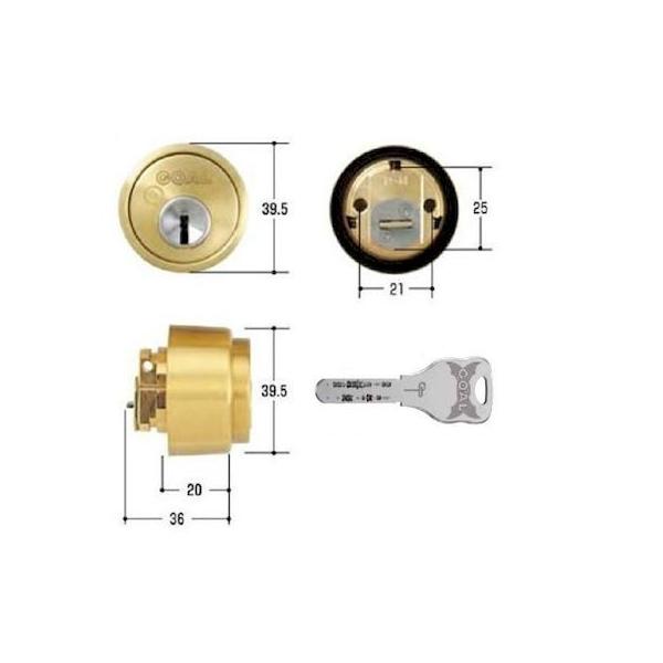 GOAL ゴール GP-LX 5 (21) 扉厚29-43MM 取替用シリンダー GPLX5(21)扉厚2943MM