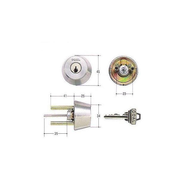 GOAL ゴール P-AD 5 扉厚30-45MM 取替用シリンダー PAD5扉厚3045MM