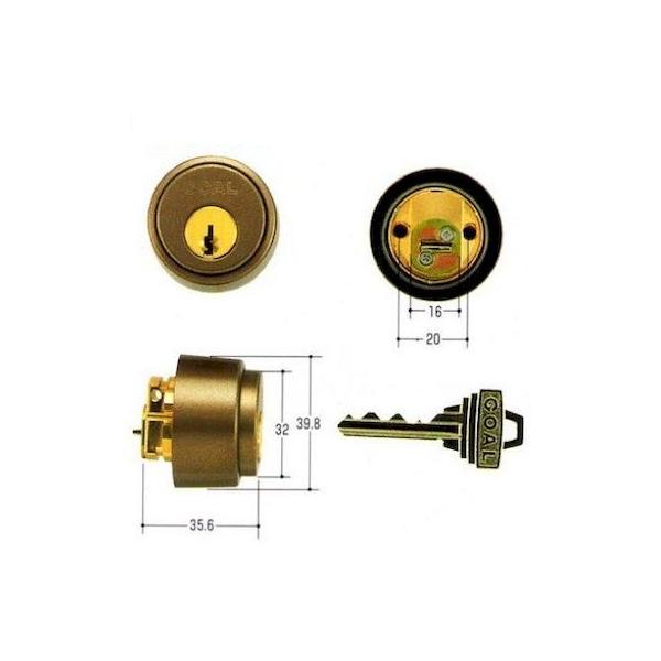 GOAL ゴール P-LX 5 (80) 扉厚29-43MM 取替用シリンダー PLX5(80)扉厚2943MM