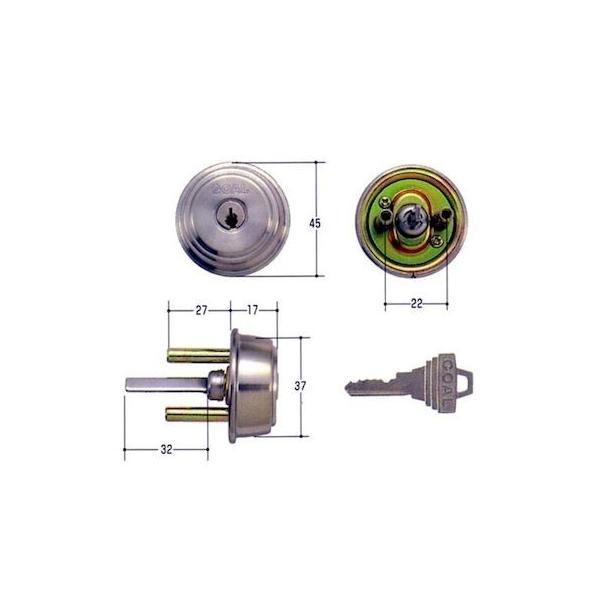 GOAL ゴール S-AD 5 扉厚27-45MM 取替用シリンダー SAD5扉厚2745MM