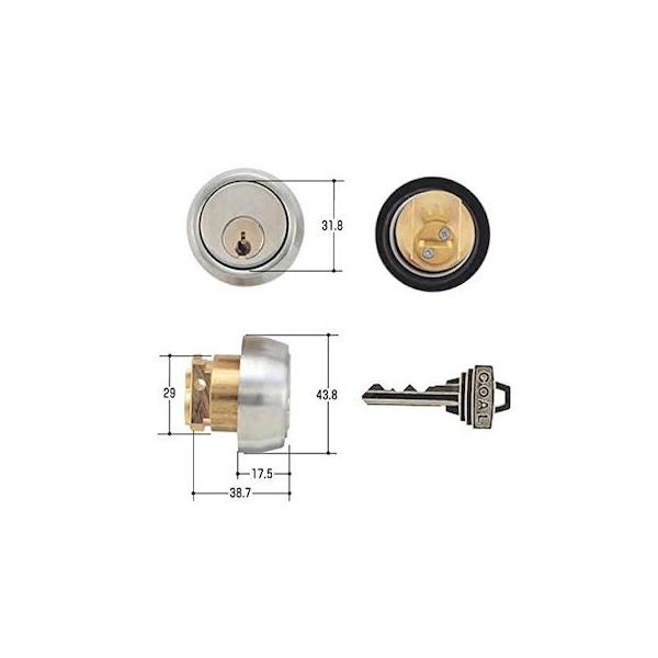 GOAL ゴール P-AH 5 17.5ﾐﾘ 扉厚35-50MM 取替用シリンダー PAH517.5ﾐﾘ扉厚3550MM