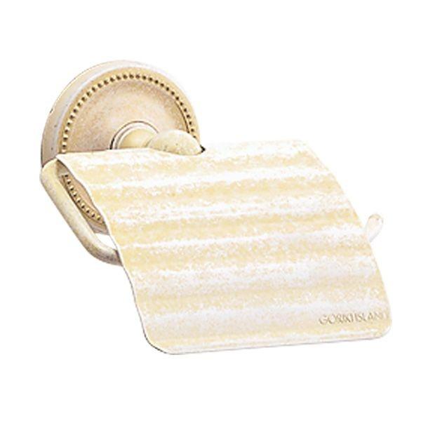 ゴーリキアイランド 640835 真鍮製ペーパーホルダー Polish Brassシリーズ シングル 古白色 真鍮 紙巻き器 アンティーク レトロ 北