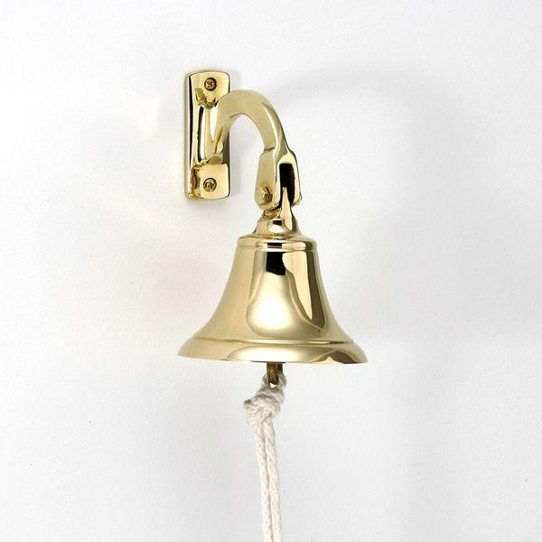 ゴーリキアイランド 650010 真鍮製シップベル 金色 S型 真鍮 ベル 鐘 鈴 ゴールド アンティーク インテリア チャイム 玄関 レトロ