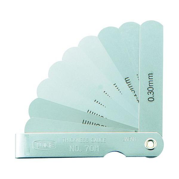 TONE 70M シクネスゲージ ９枚組 リーフ形状Ａ 長さ６１ｍｍ シクネスゲージ 9枚組 トネ シグネスゲージ 長さ 9枚組8109571