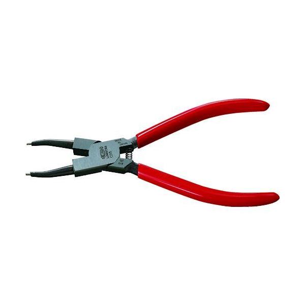 ロブテックス CS175 スナップリングプライヤー 穴用・直爪 全長１７８ｍｍ エビ スナップリングプライヤー 穴用・直爪 全長１７８ｍｍー