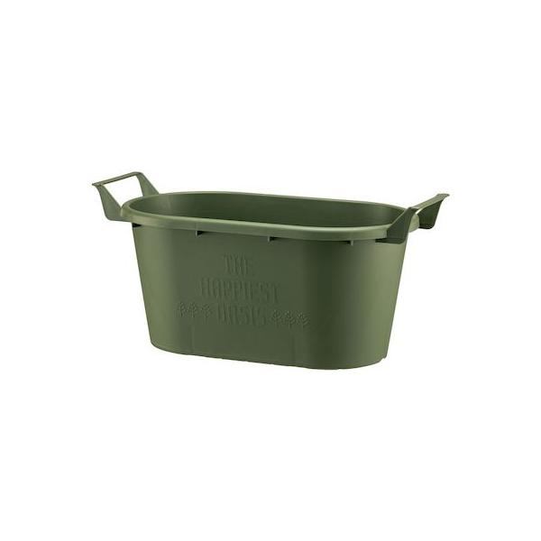 大和プラスチック 4903266729288 グロウコンテナオーバル 43型グリーン