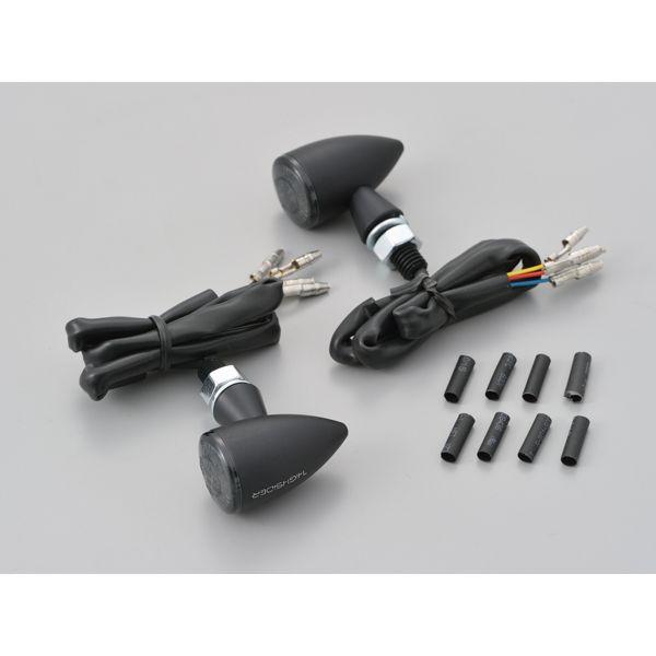 デイトナ DAYTONA 15289 アポロ・ブレット 2個1セット ／マットブラック テールランプ一体リアウインカー