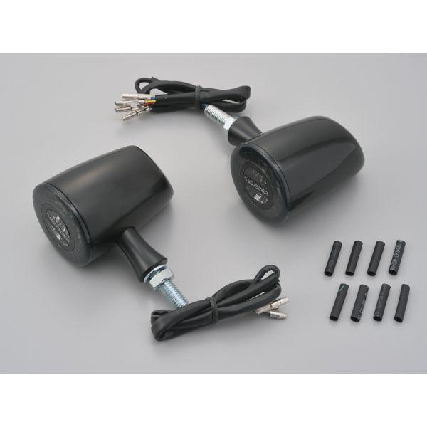 デイトナ DAYTONA 15322 ロケット・クラシック 2個1セット マットブラック HIGHSIDER ウインカー