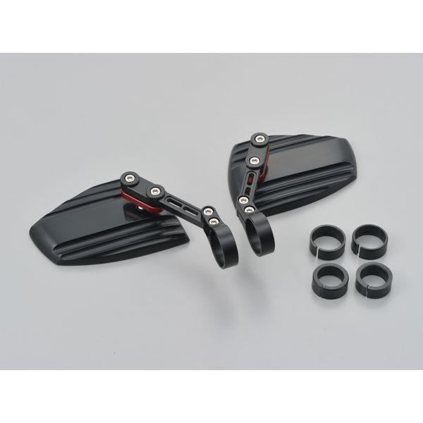 デイトナ DAYTONA 16830 ハイサイダーウェーブ 別売バーエンドミラーアダプターが必要 レッド ブラック