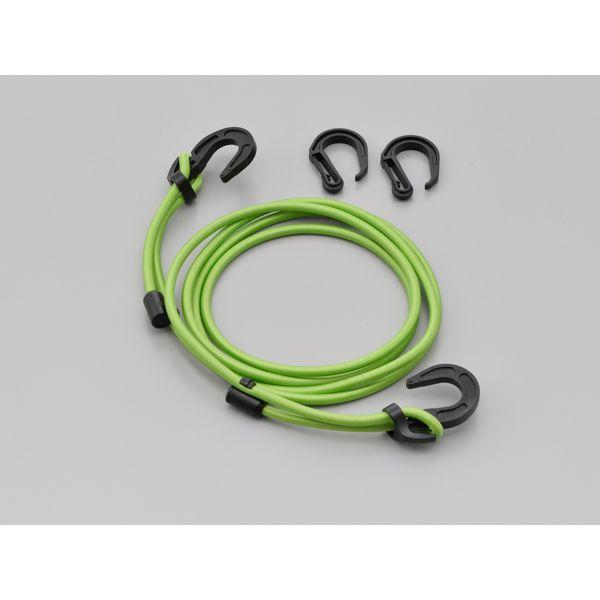 デイトナ DAYTONA 72214 ストレッチコードフック 2．5m ライムグリーン 2500mm バイク用