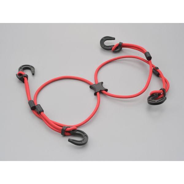 デイトナ DAYTONA 73402 ストレッチコード エックスタイプ レッド ストレッチコードXエックス バイク用