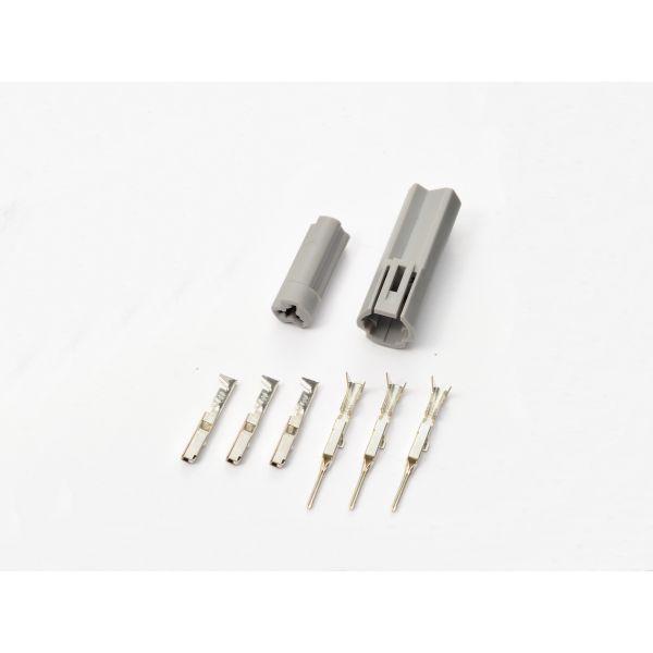 デイトナ DAYTONA 96198 ウインカーコネクター040型 グレー ヤマハ用 3極 ウインカーコネクター040グレー