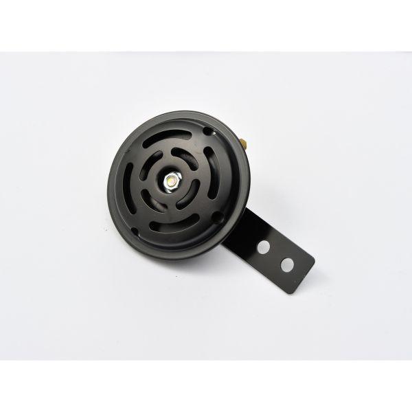 デイトナ DAYTONA 96227 ホーン12V 外径φ70 ステー渦穴φ6 ブラック ウズアナ 12Vヨウホーン