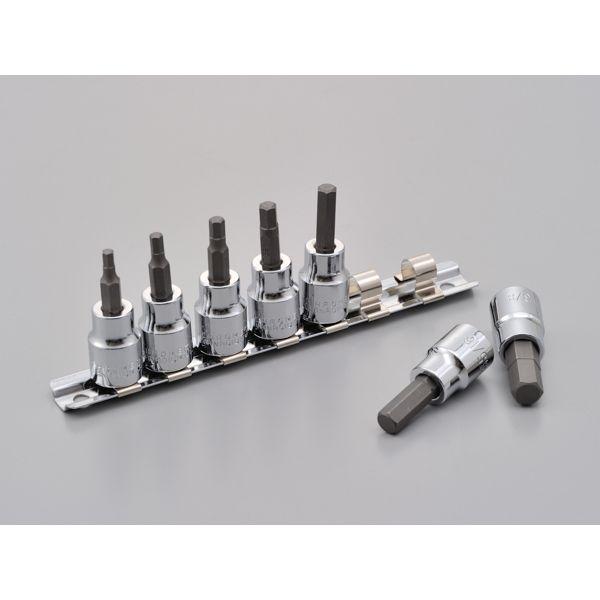 デイトナ DAYTONA 97491 六角インチソケットセット7ピース レール付き D97491 バイク用