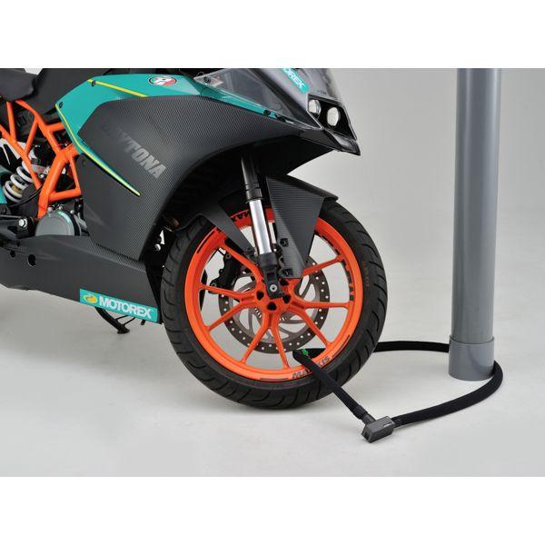 デイトナ DAYTONA 97667 ストロンガーワイヤーロック キーロックタイプ 1800mm／ブラック