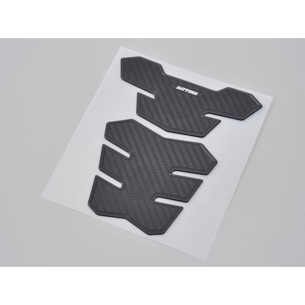 デイトナ DAYTONA 98317 タンクパッド 軟質エンブレム カーボンルック 2ピース TANK 汎用