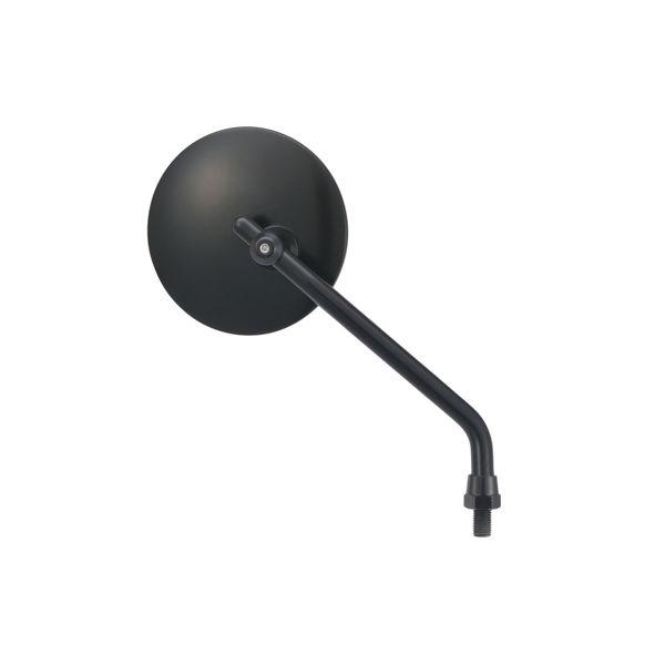 デイトナ DAYTONA 98796 ハイビジミラー ROUND M10 ブラック／ハイ M10逆ネジ 新保安基準適合外