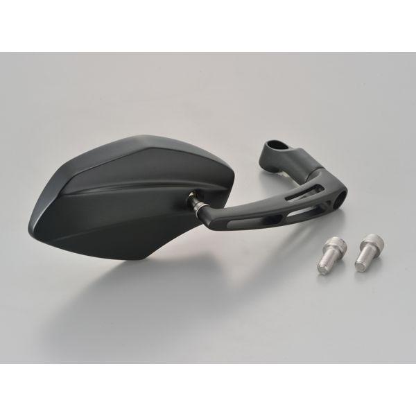 デイトナ DAYTONA 98916 パラレルミラー ヘキサゴン 右用 ブラストブラック M10 パラレルミラーヘキサゴン 左用