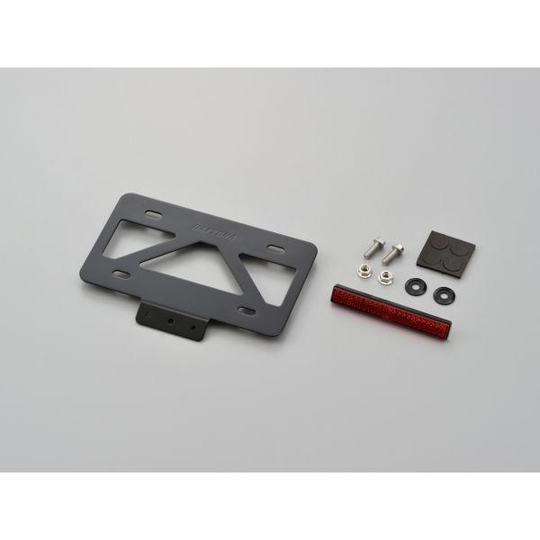 デイトナ DAYTONA 99640 軽量ナンバープレートスタビライザー リフレクター付き ブラック Sサイズ 原付用角型 汎用