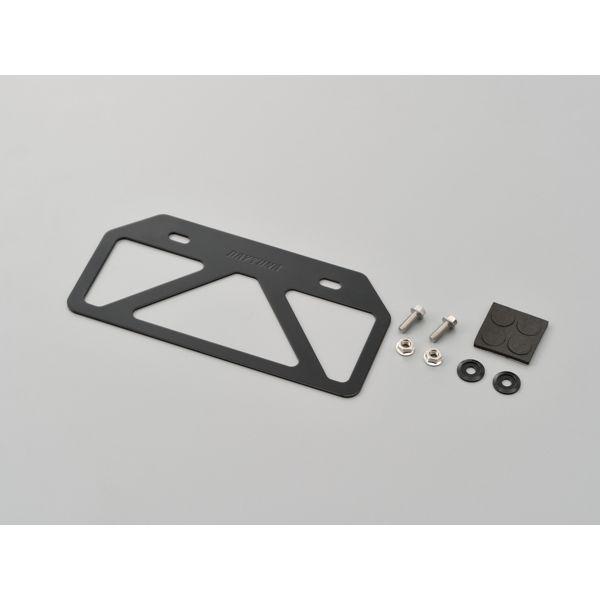 デイトナ DAYTONA 99658 軽量ナンバープレートスタビライザー ブラック Mサイズ 原付用山型 リフレクター無し