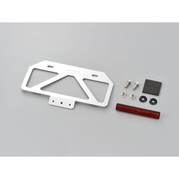 デイトナ DAYTONA 99661 軽量ナンバープレートスタビライザー リフレクター付き クリアー Mサイズ 原付用山型 汎用