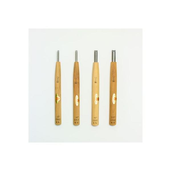 三木章刃物 39001 彫刻刀ハイス鋼 三角型 角度35度 6mm