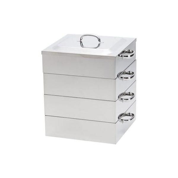 4589511091968 神子島製作所 PE 18－8業務用角蒸器 3段42cm PE18-8業務用角蒸器3段42cm