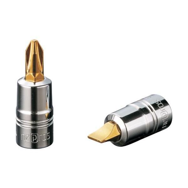 ネプロス NBT2P-2SS ドライバービットソケット ６．３ｓｑスタッビクロスビットソケット 刃先ＮＯ．２ 全長３４ｍｍ NBT2P2SS