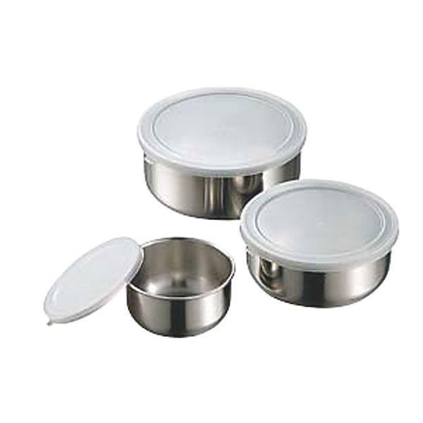 030006 寿金属工業 18－8丸フリージングボール小 PE蓋付