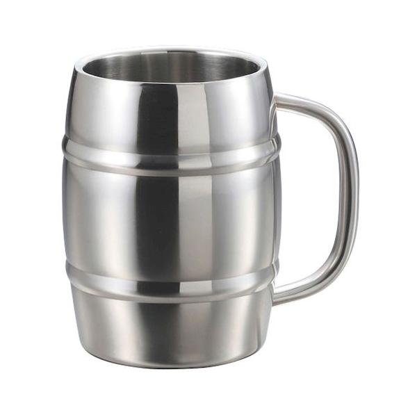 他サイト： 4560464234350 パール金属 ダブルステン樽型メガジョッキ1LUH−2001 キャプテンスタッグ CAPTAIN コップの商品画像