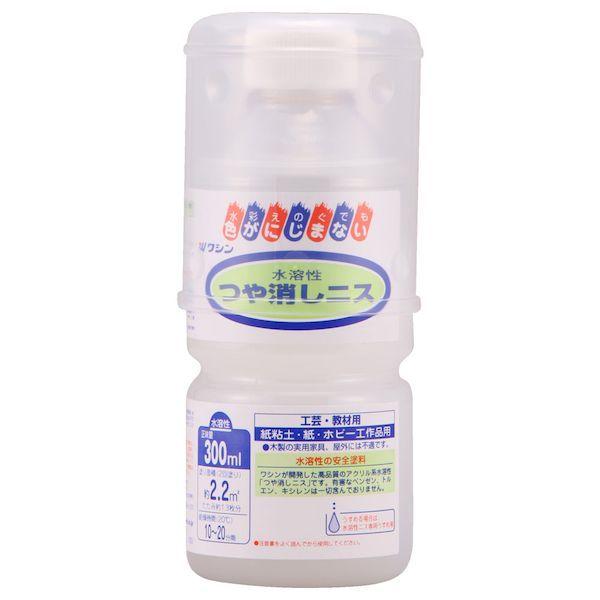 和信ペイント ワシン 4965405411188 直送 代引不可・他メーカー同梱不可 水溶性つや消しニス 300ml