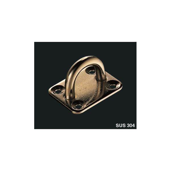 ふじわら アイオウル IP-5E ブロンズアイプレート 5mm SUS304ステンレスブロンス酸化発色加工 線径5mm IP5E