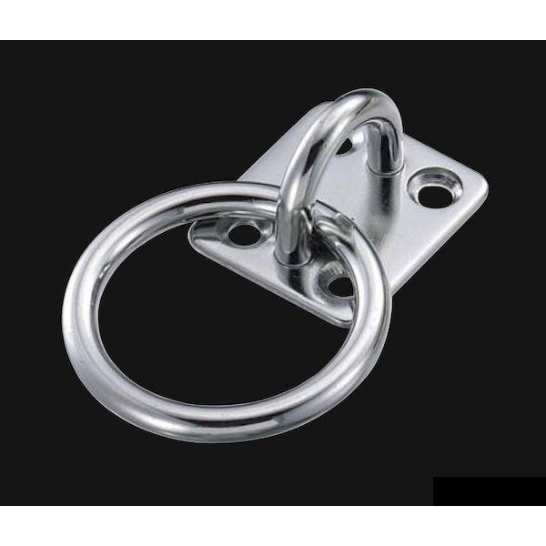 ふじわら アイオウル ZM-12 座付丸カン ステンレス アイプレート丸カン付タイプ 12mm ZM12