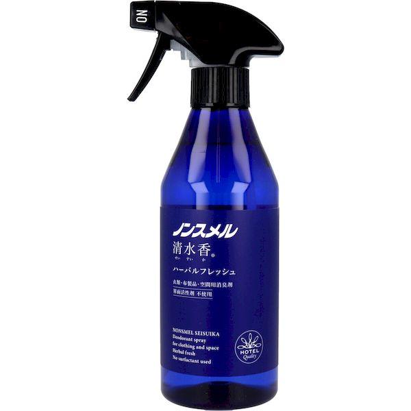 他サイト： 4902407013958 ノンスメル清水香 衣類・布製品・空間用消臭スプレー ハーバルフレッシュの香り本体 400mLの商品画像