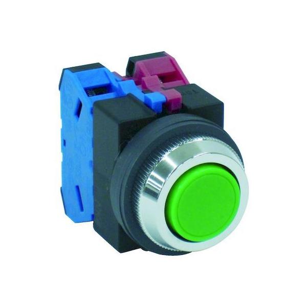 ＩＤＥＣ ABS111NG 平形押しボタンスイッチ　緑