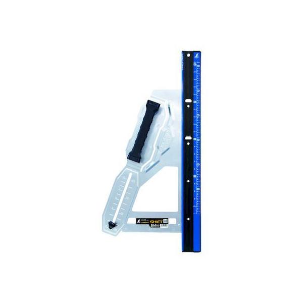 シンワ 79053 丸ノコガイド定規　エルアングル　Ｐｌｕｓ　シフト　６０ｃｍ　寸勾配切断機能付