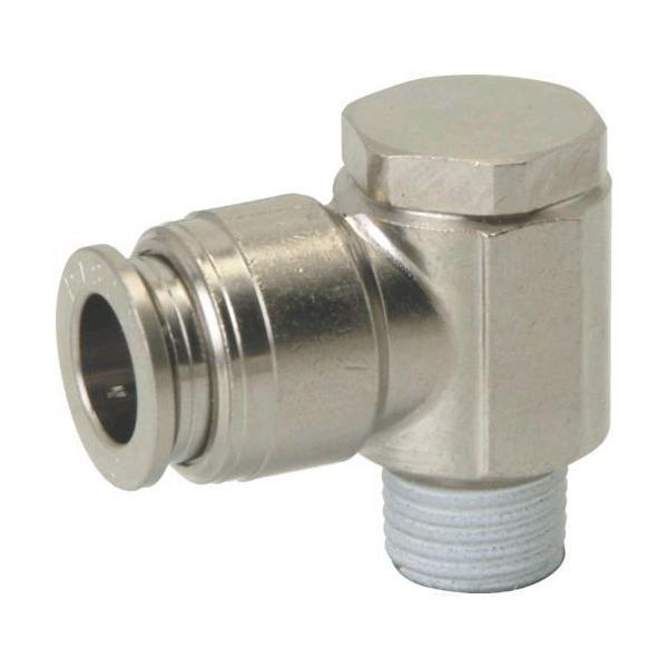 ピスコ KH10-02-1 チューブフィッティングブラスユニバーサルエルボ チューブ１０ネジＲ１／４ゴムＨＮＢＲ