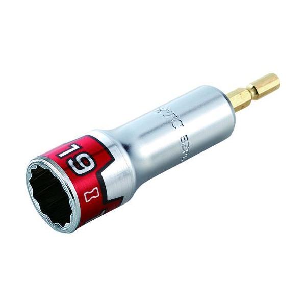 KTC 京都機械工具 BZP63-19W インパクトドライバ用ソケットビット 電動工具用 差込角６．３５ｍｍ 対辺寸法１９ｍｍ 全長１０１ｍｍ BZP6