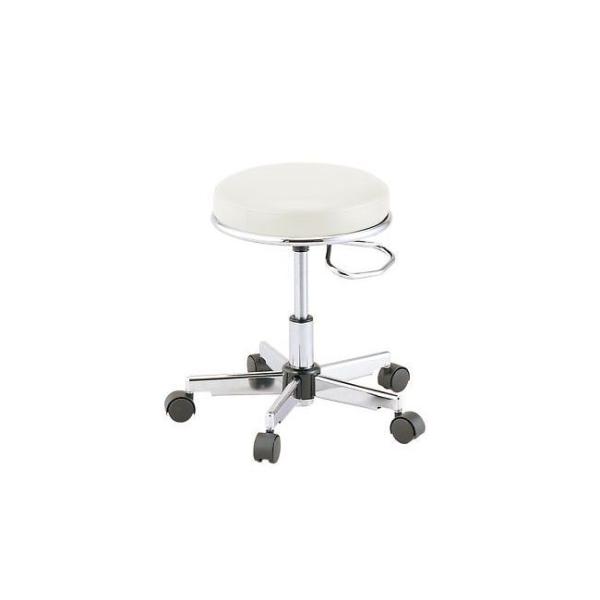 アズワン 1-4219-03 研究室用プレミアム椅子 TKM－455W【1個】 1421903 リング無し ホワイト