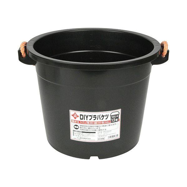 4977292117845 赤長 DIYプラバケツ ブラック 13ガタ
