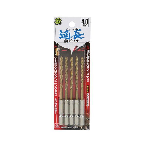 4977292318440 SK11 六角軸Tin鉄ドリル 普通 4．0mm 5pcs