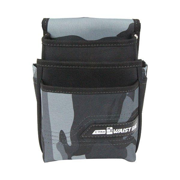 4977292971102 E－Value 腰袋3段 迷彩グレー EWB－3D－CGRY