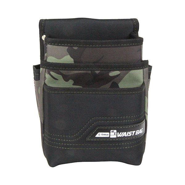 4977292971119 E－Value 腰袋3段 迷彩グリーン EWB－3D－CGRN