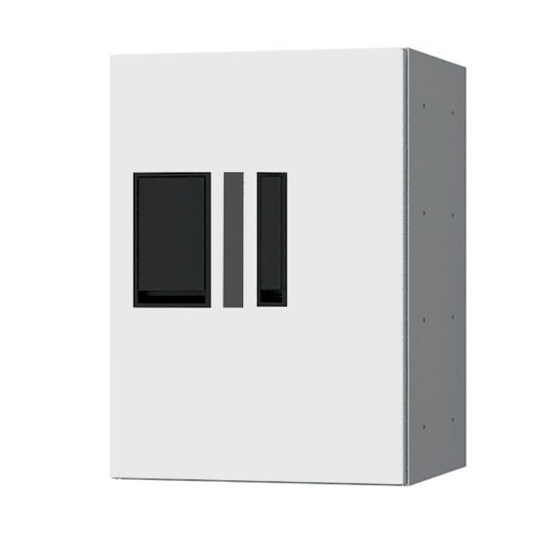 ナスタ NASTA KS-TLP28R-4AN-W 直送 代引不可 宅配ボックス プチ宅 防水型 W280シリーズ ホワイト 捺印付 H400タイプ