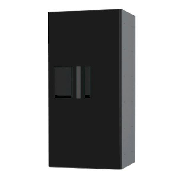 ナスタ NASTA KS-TLP28R-6AN-BK 直送 代引不可 宅配ボックス プチ宅 防水型 W280シリーズ ブラック 捺印付 H600タイプ