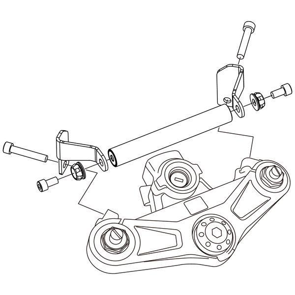 デイトナ DAYTONA 16795 デイトナ バイク用 マルチバーホルダー キャップボルトカラーM8 アッシュシルバー CBR400R 19