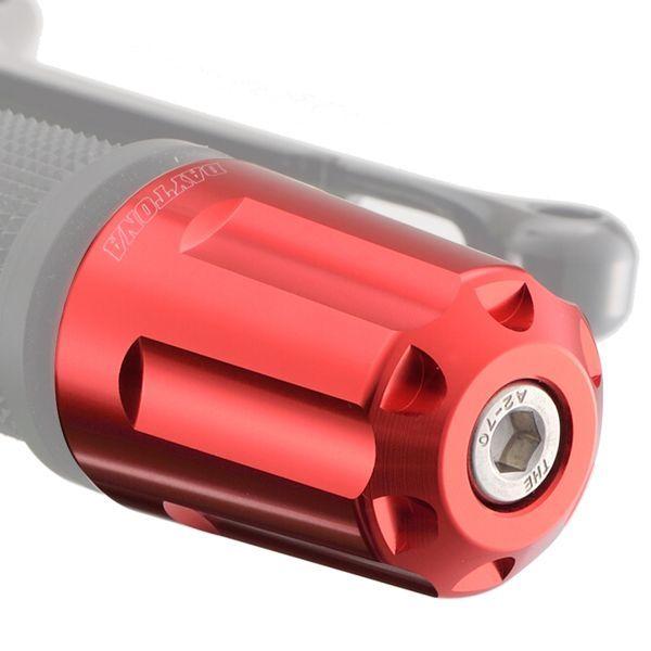 デイトナ DAYTONA 17265 デイトナ バイク用 バーエンド アルミビレット ヘビーウエイト リボルバー カワサキ M8タイプ ZRX1200