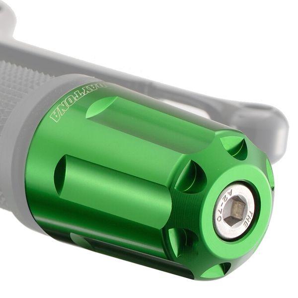 デイトナ DAYTONA 17268 デイトナ バイク用 バーエンド アルミビレット ヘビーウエイト リボルバー カワサキ M8タイプ ZRX1200