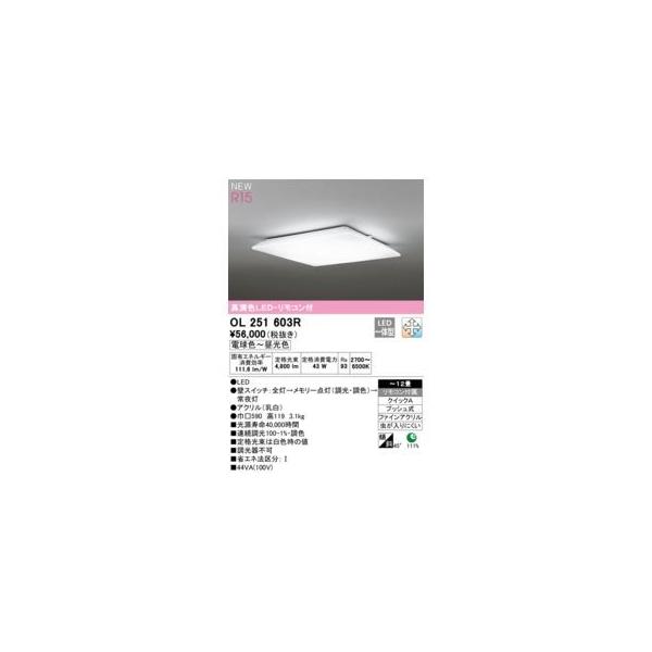 オーデリック ODELIC OL251603R LEDシーリングライト